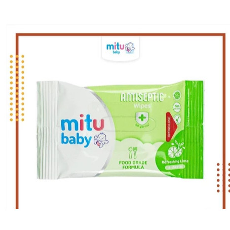 Mitu Tisu Basah Baby Wipes / Mitu Tisu Basah Sachet Isi 4 Sheet / Mitu Baby Tisu Basah Bayi