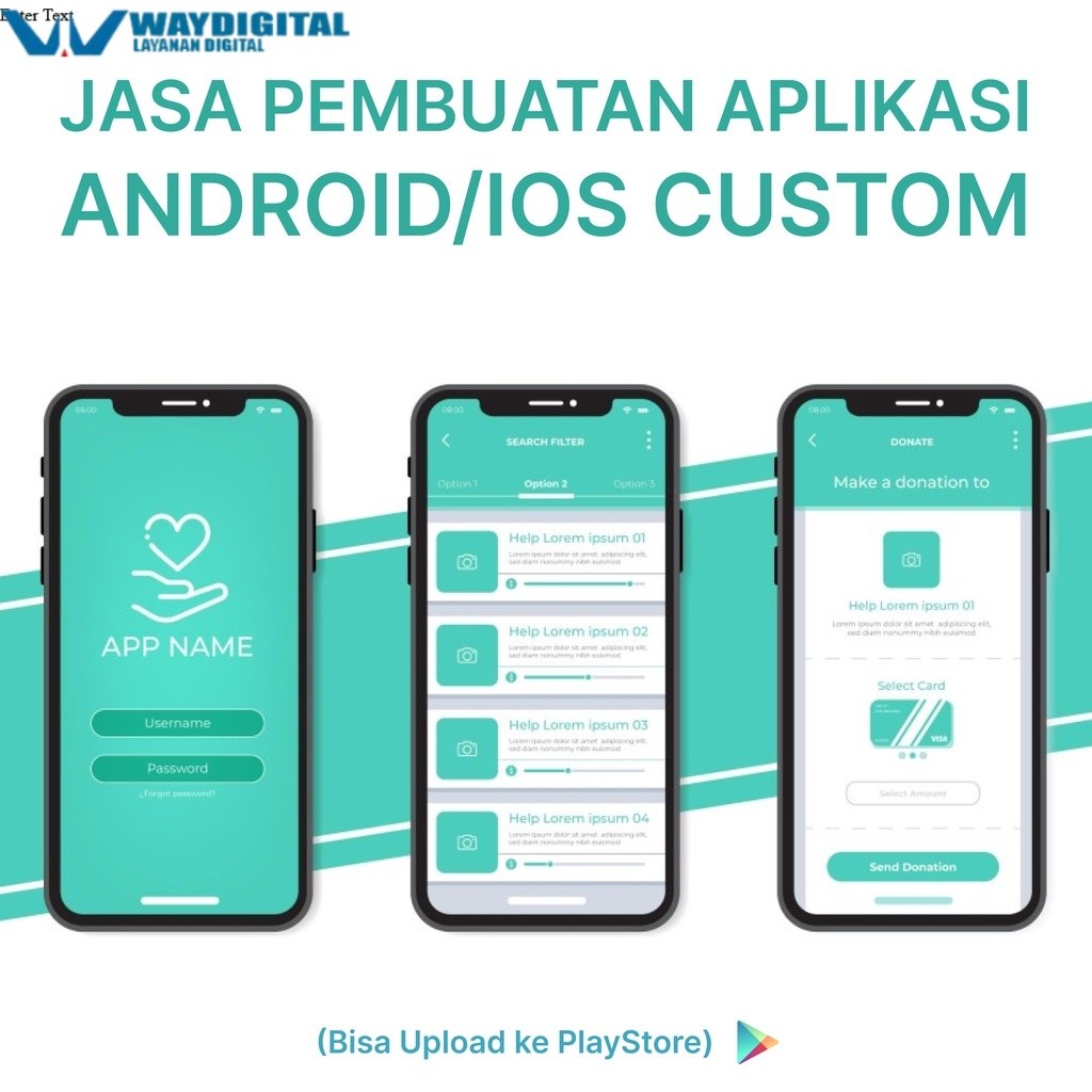 Jasa Pembuatan Aplikasi Android/IOS Custom (Bisa Upload ke Playstore)