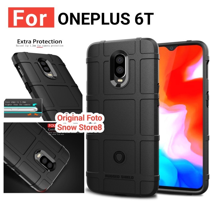Case ONEPLUS 6T Case Rugged Shield Armor Softcase Casing #SNWRGSD