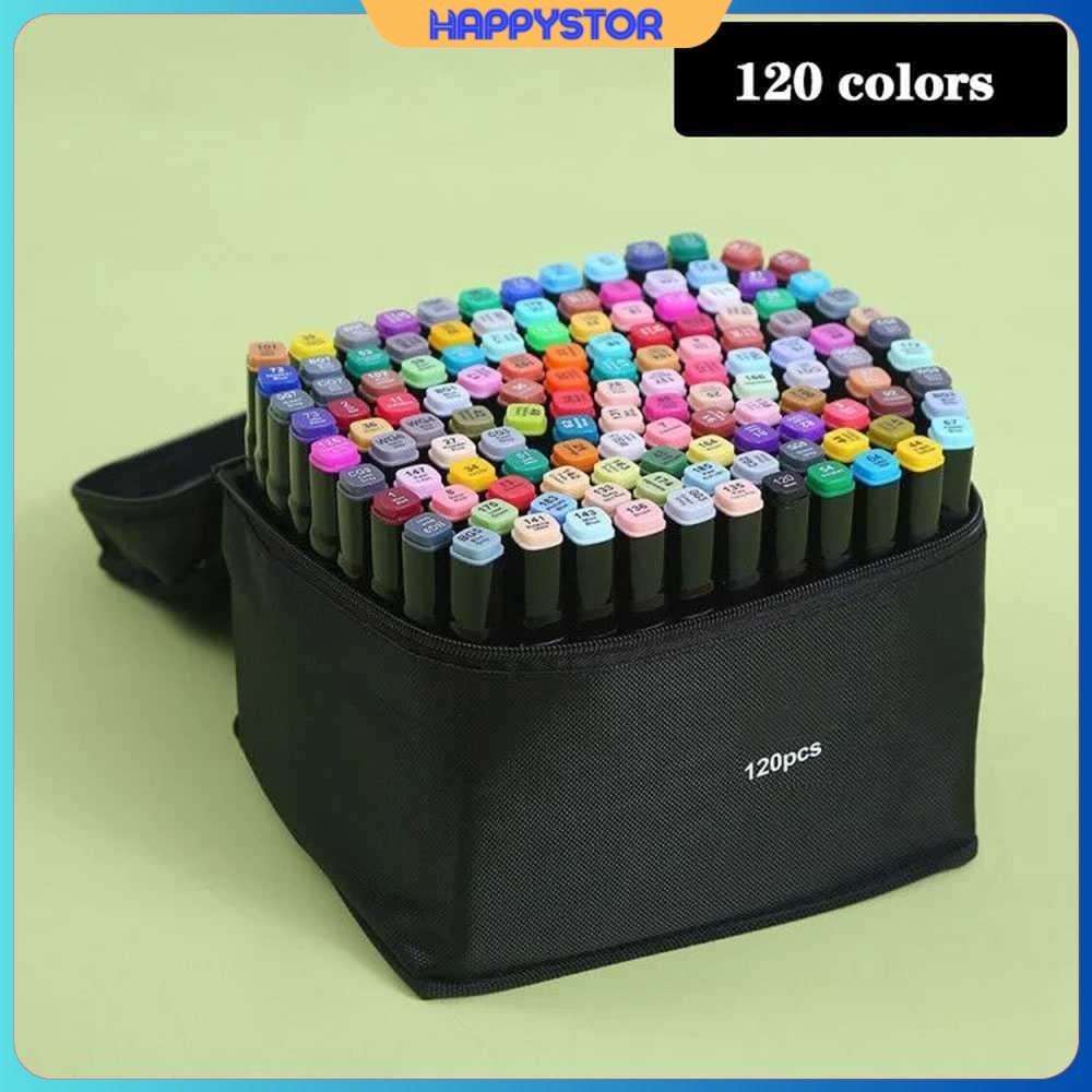 

Toddi Spidol Dual Side Fine Art Brush Art Marker Set 120 Warna - CY-006