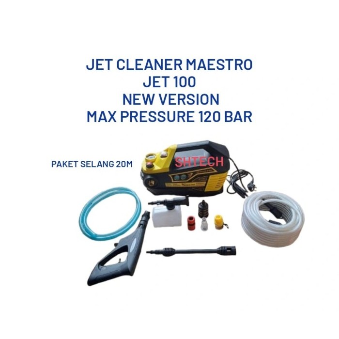 JET CLEANER MAESTRO JET 100 JET100 MESIN STEAM CUCI MOBIL AC INDUKSI - Selang 20 M dovasoid