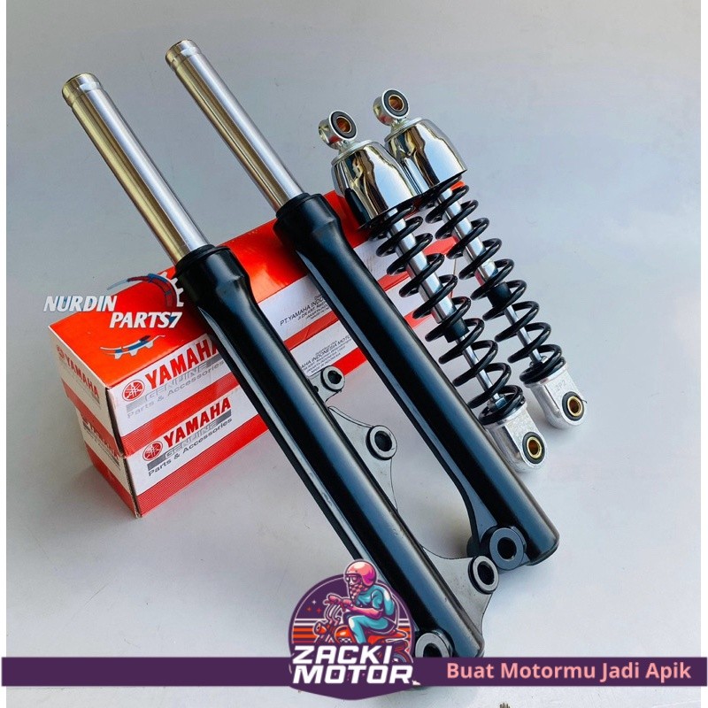 As Shock Depan Tabung + Shockbreaker Belakang Yamaha Jupiter Z New Jupiter z Robot / Jupiter Z1