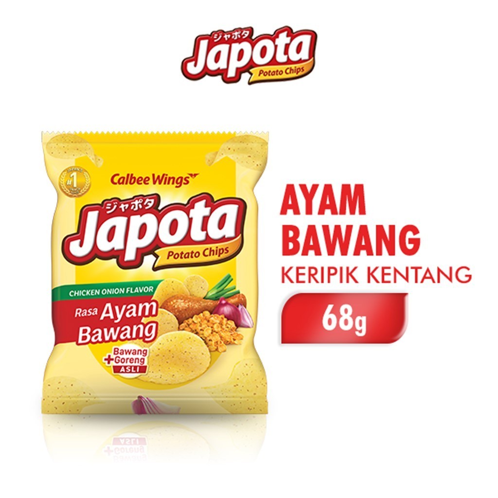 

Japota Ayam Bawang 68 grm / Keripik Kentang