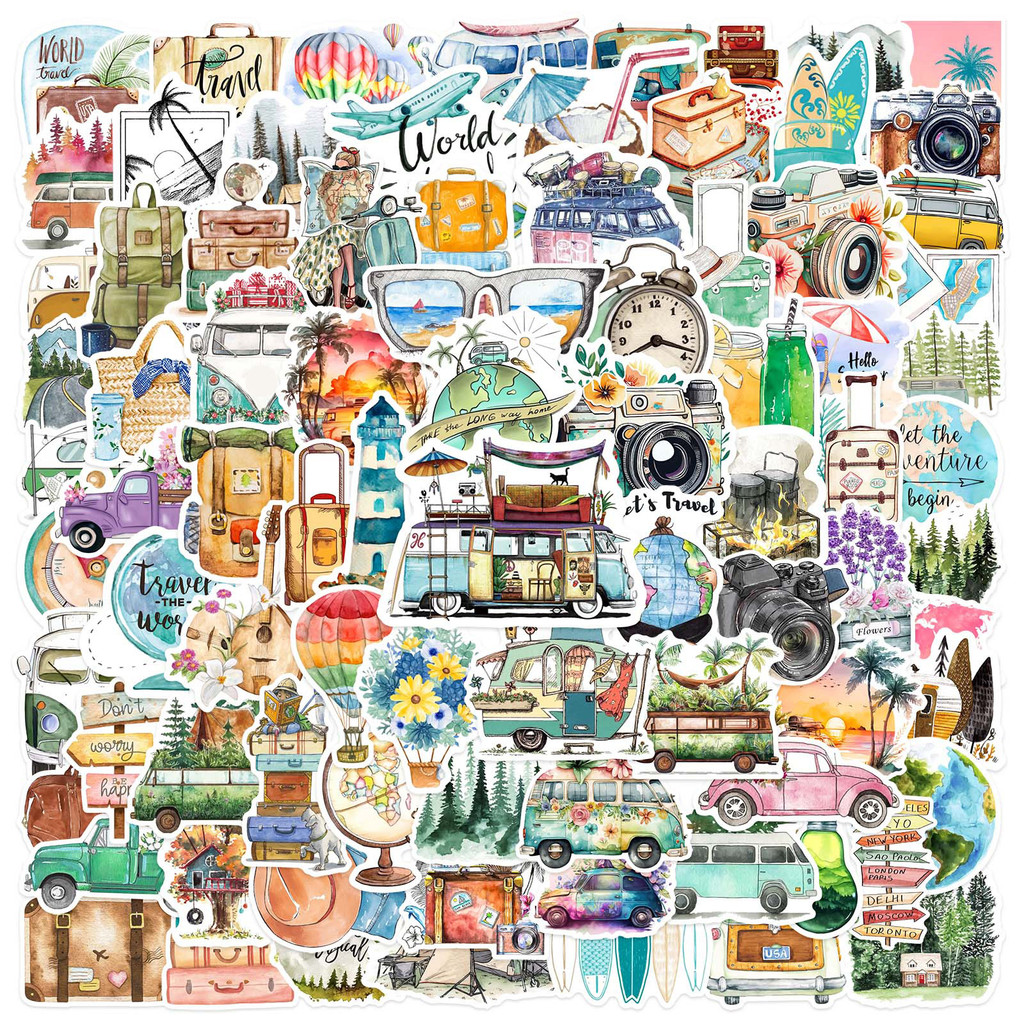 

10/30/50/100Pcs Outdoor Waterproof Graffiti Sticker Aesthetic Decorative Luggage Laptop Phone Guitar Skateboard Kids Stickers