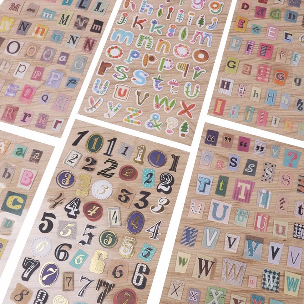 

Decoration Photo album DIY Scrapbooking Decorative Stickers English Alphabet Number DIY Decorative Stickers Handmade Stickers