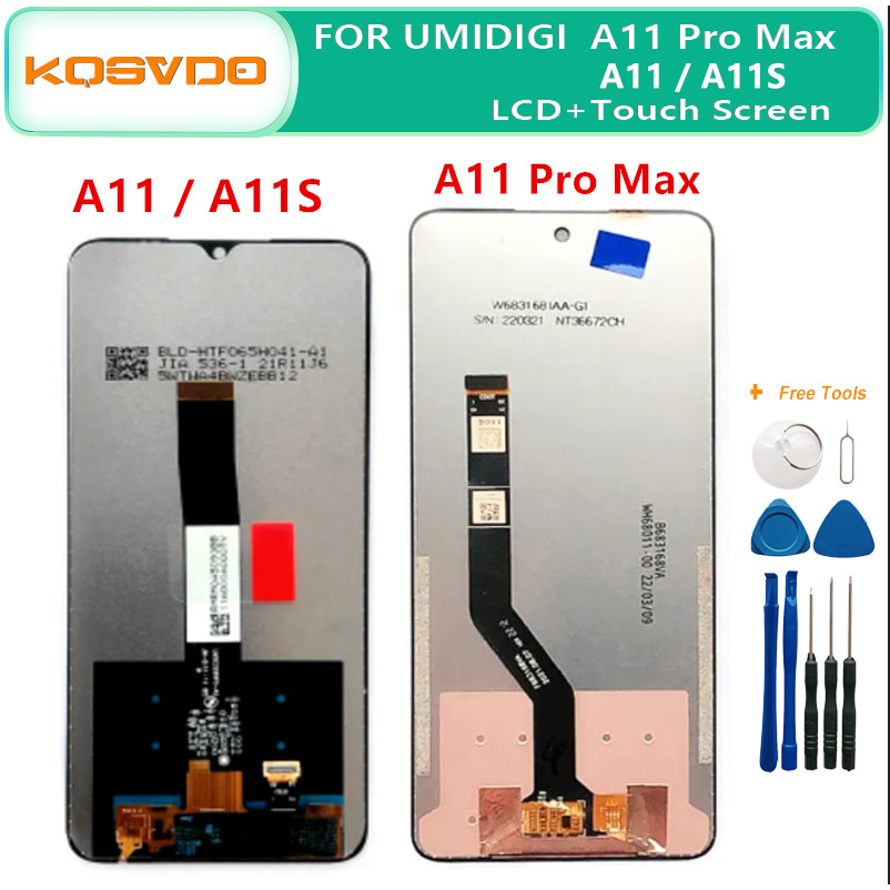6.53"Original UMIDIGI A11 / A11Pro Max LCD Display and Touch Screen Digitizer Assembly Replacement f