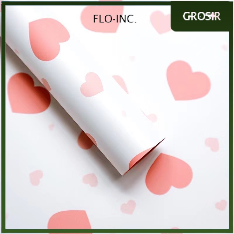 

FLO-INC. - FL43 HEART Kertas Bunga Paper Buket Motif Cellophane