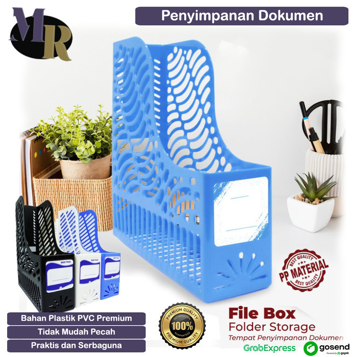 

Box File Dokumen Plastik PVC Kotak Penyimpanan Surat Keranjang Berkas Surat Meja Kerja