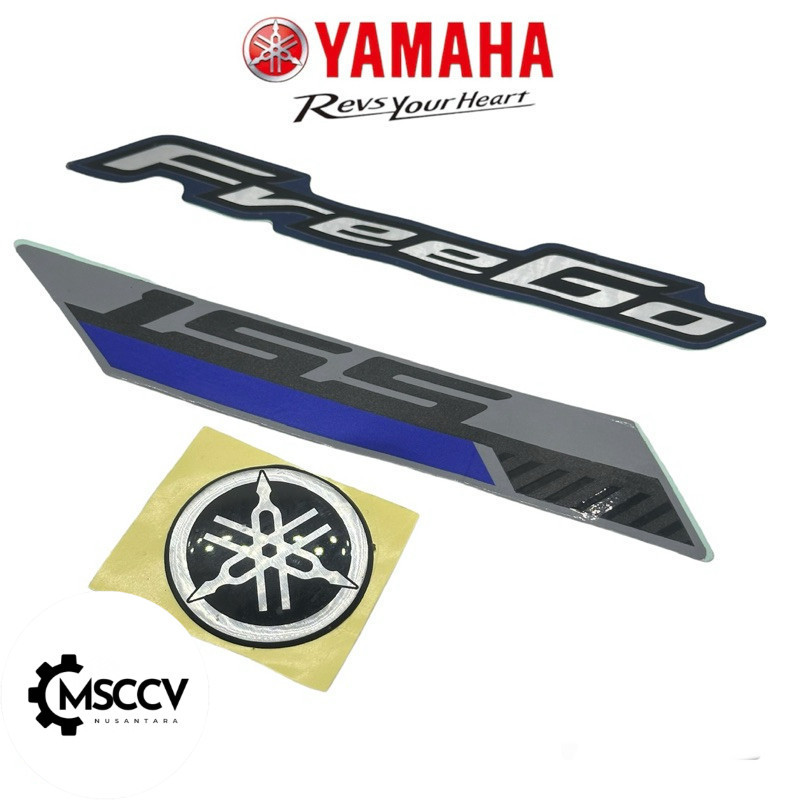 STIKER EMBLEM LOGO YAMAHA GARPUTALA 155 FREEGO ORIGINAL