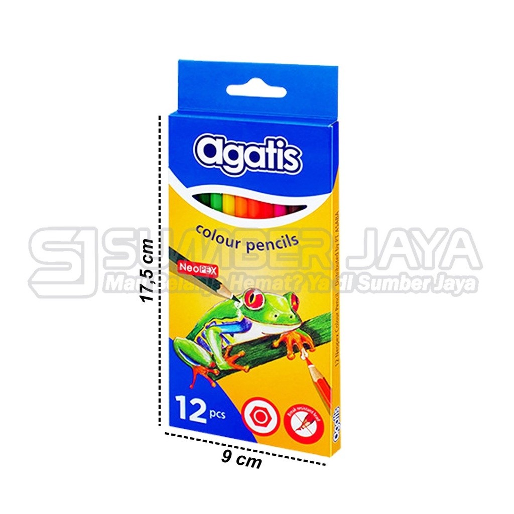 

Pensil Warna Agatis Neopex C-12 Full Length Panjang 12 Warna Murah