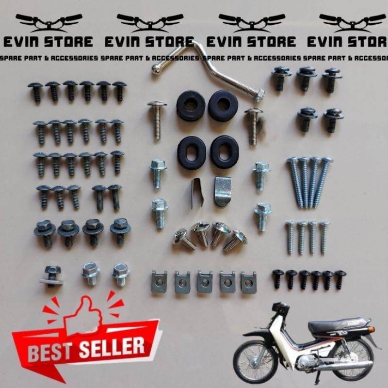 baut yamaha alfa full body termasuk karet / baut full body yamaha alfa terlengkap