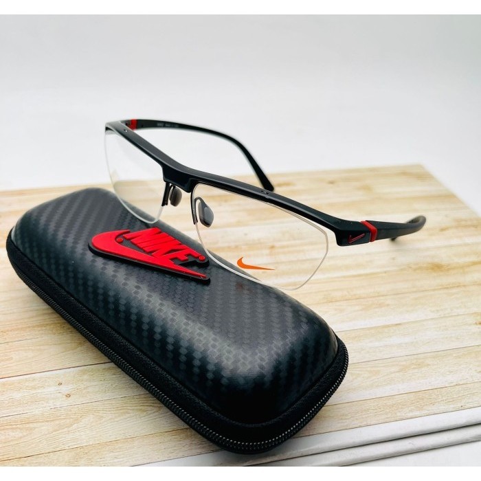 Kacamata / Frame Sporty NIKE HALF 7071 Sport Pria - HITAM.