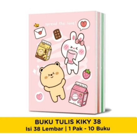

[PROMO DISKON 50%] (10 buku) BUKU TULIS SEKOLAH 38 LEMBAR KIKY / BUKU OKEY GARIS isi 1 PACK [PALING MURAH BISA COD]