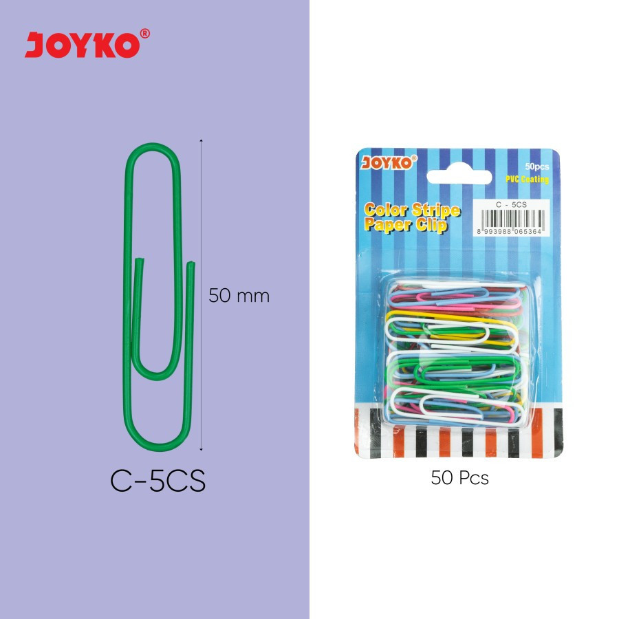 

Color Stripe Paper Clip Joyko C-5CS