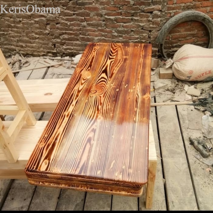 

papan hambalan bahan kayu jati Belanda finising warna bakar - 30x30x2 murah