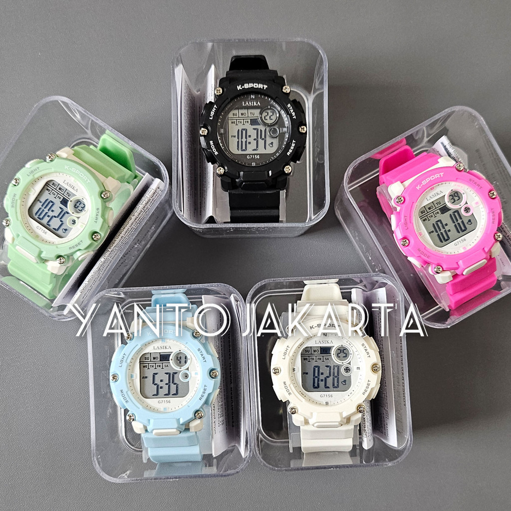 Jam tangan digital anak perempuan anti air