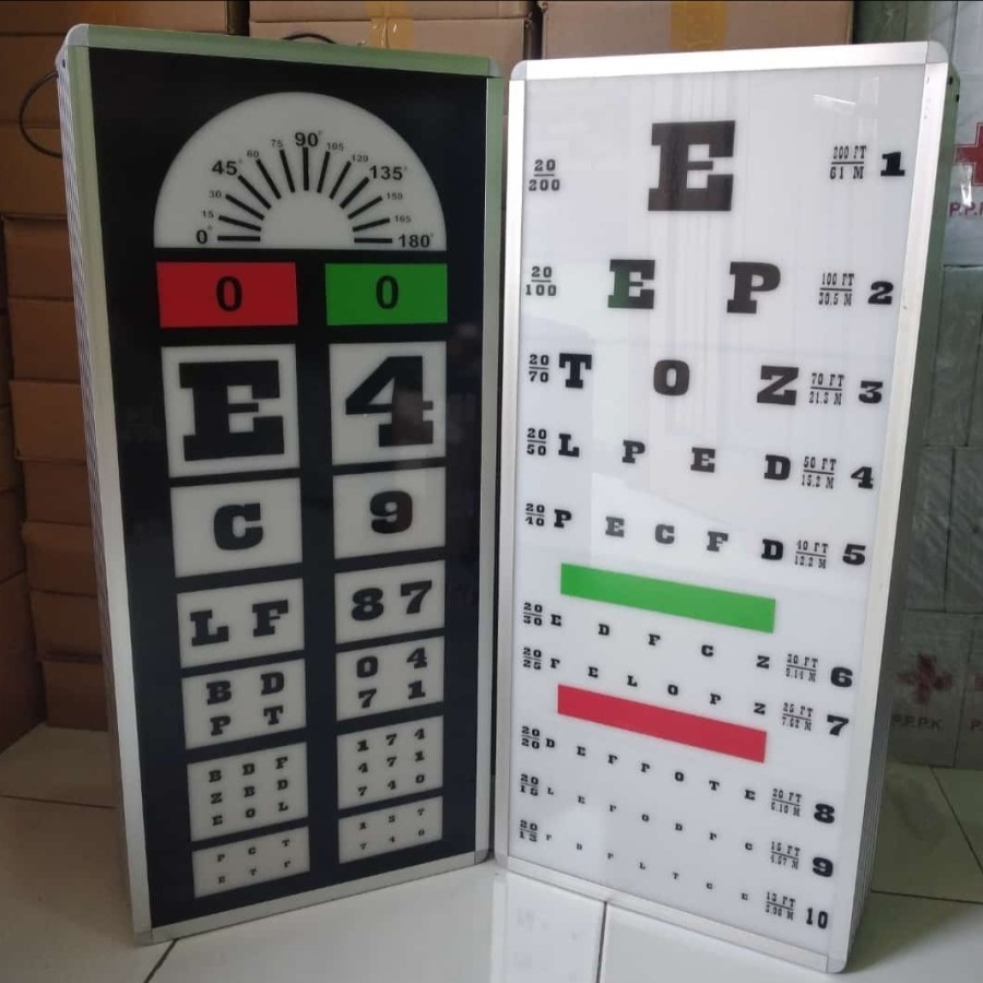 LOKAL - Snellen Chart Elektrik /  E - Snelen Cart Elektrik With Remote