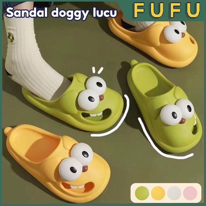 FUFU Sandal animal / sandal slop / sandal anjing / sandal EVA / Sandal lembut ringan / sandal anti s