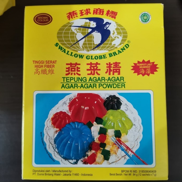 

Ready Agar agar Wallet Swallow Globe Brand - Putih