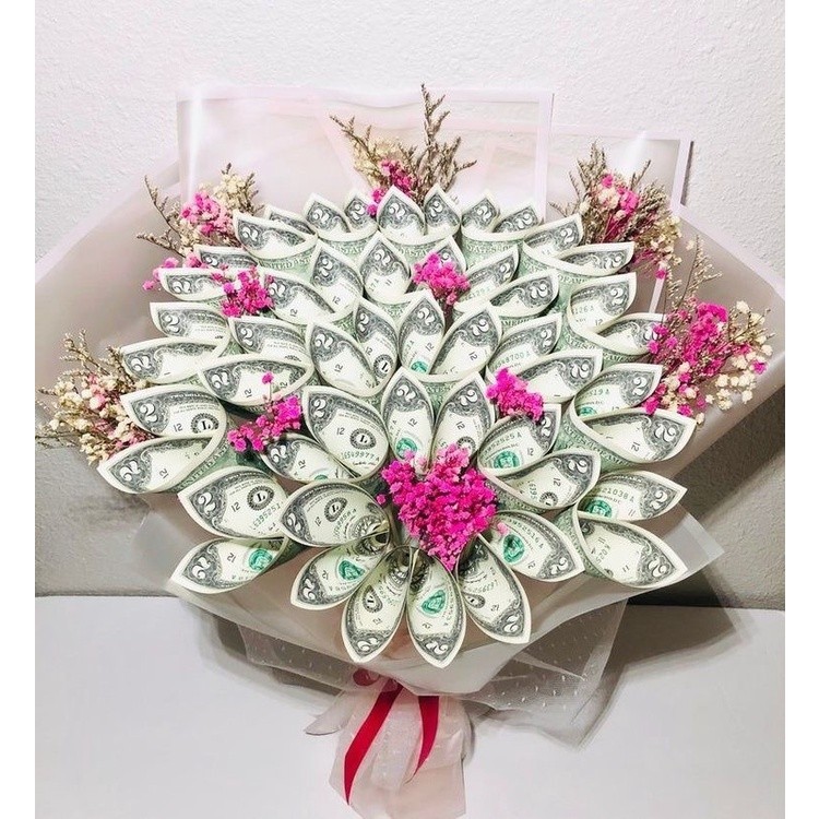 Bucket Bunga Uang Asli SFT01