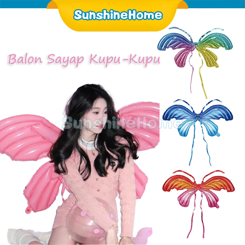 Sayap Balon Huruf Balon Latex Balon Ulang Tahun Dekorasi Ulang Tahun Sayap Unik / Balon Foil Sayap K