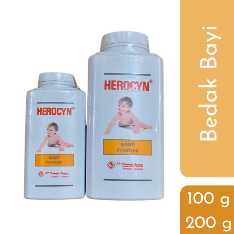 Herocyn Baby Powder 200g / 100g / Bedak Bayi Herocyn / AT