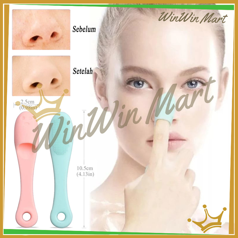 Blackhead Finger Brush/Sikat Komedo/Sikat Pembersih Komedo Stick/Black Head Stick Pore Cleaner