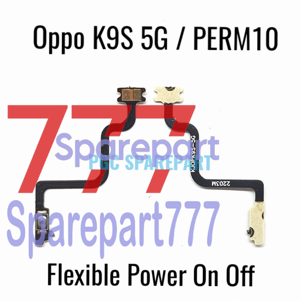 Original Flexible Konektor Power On Off Oppo K9S 5G / PERM10 - Flexibel Fleksible Connector - Sparep