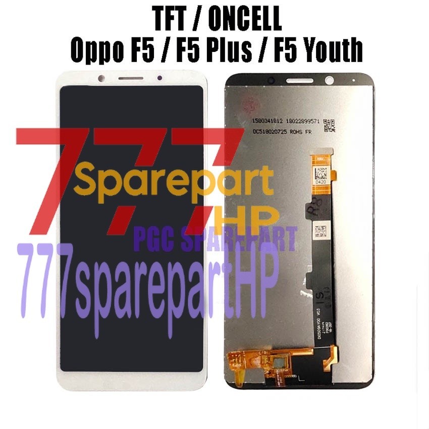TFT / ONCELL - LCD Touchscreen Fullset Oppo F5 / F5plus / F5 PLUS / F5+ / F5 Youth / A73 / CPH1723 / CPH1727 / CPH1725 / CPH2099 - 777sparepartHP