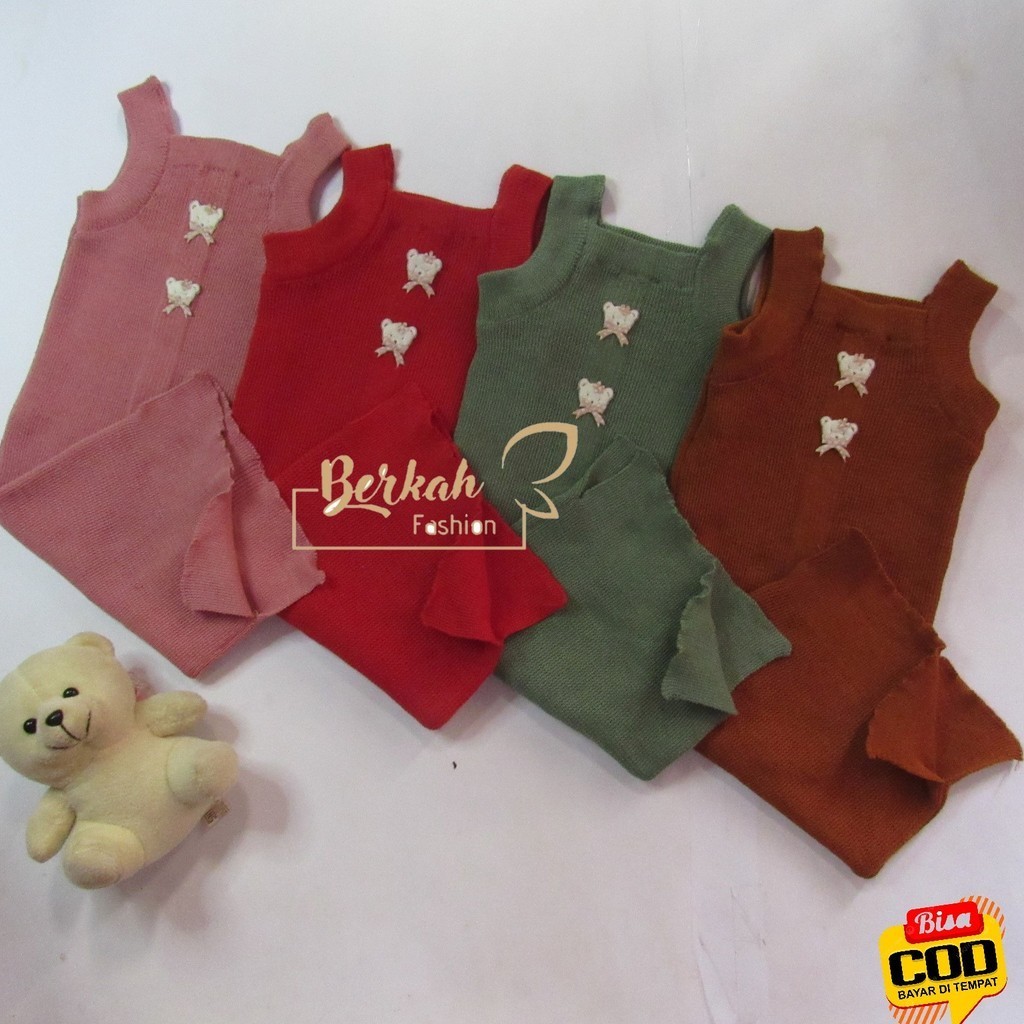 DRESS ANAK RAJUT PEREMPUAN TERBARU / TANK TOP DRESS RAJUT ANAK PEREMPUAN
