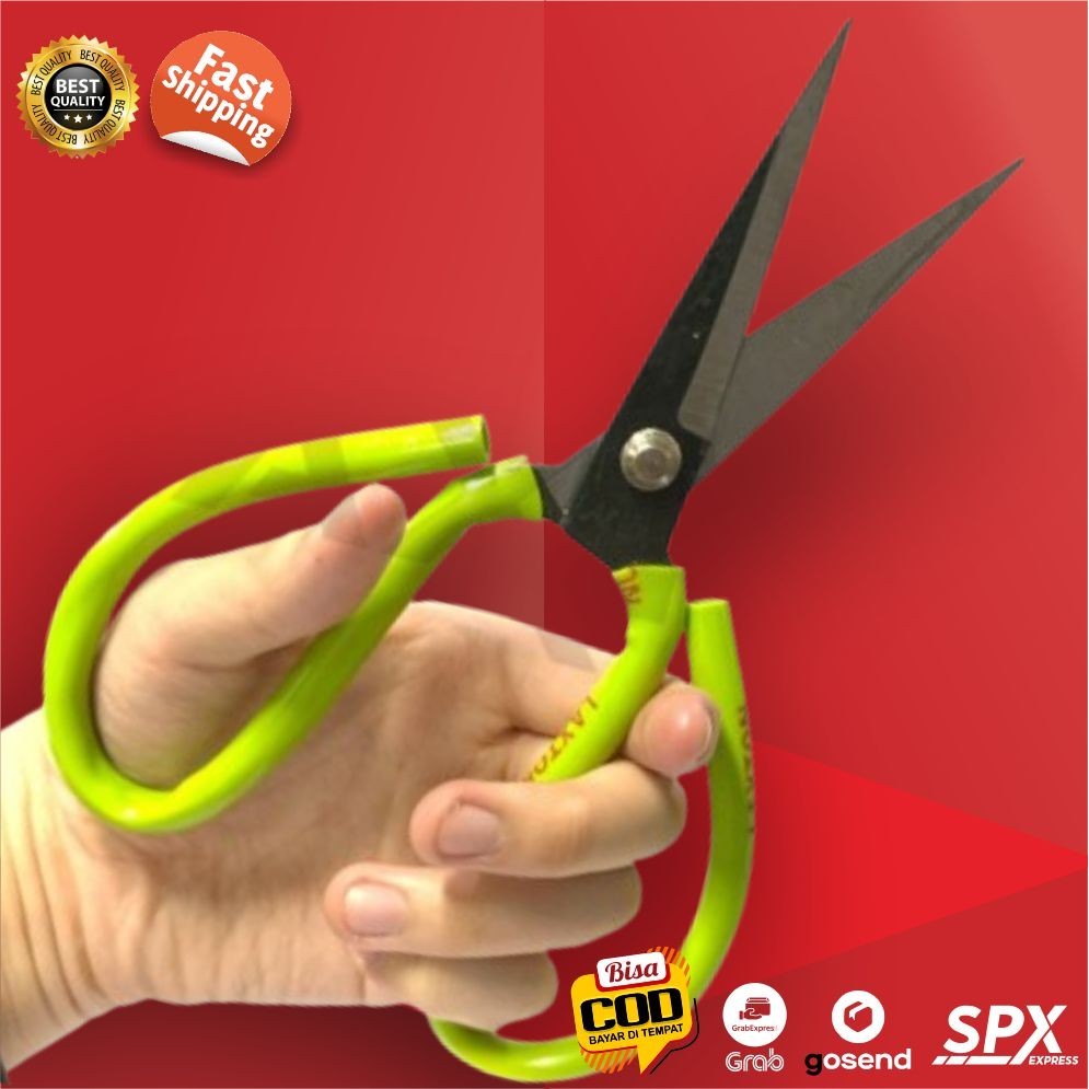 

Gunting Jumbo Besar Pemotong Serbaguna Kertas Karton Seng Baja Stainless Super Tajam Tahan Karat