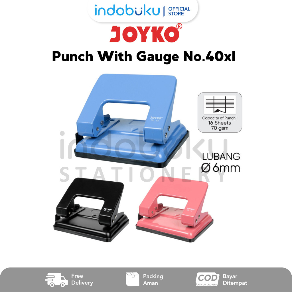 

Punch Joyko No.40XL Pembolong Kertas Dengan Pengukur Joyko 40XL
