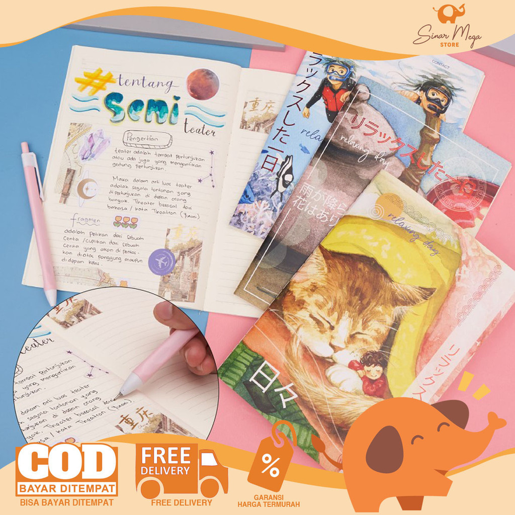 

Joyko Notebook NB-729 Relaxing Day Buku Catatan A5 Soft Cover Lukisan Unik Murah