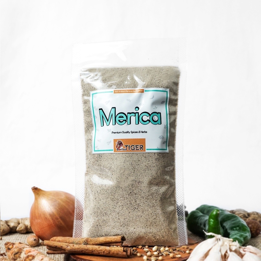 

MERICA BUBUK - White Pepper Powder / Lada Putih Murni / BUMBUTIGER