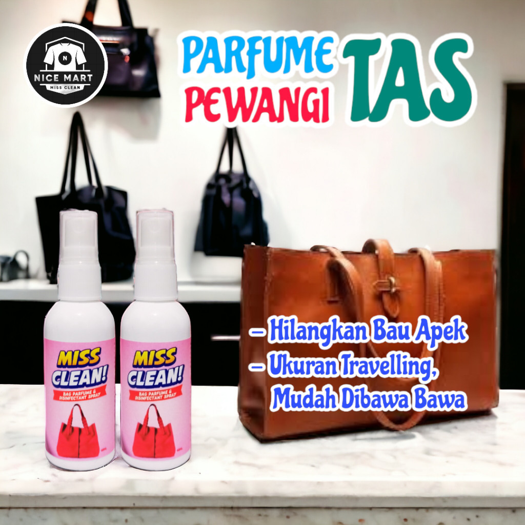 Parfum Pewangi Tas Pria Wanita Kulit Sintetis Olahraga Sekolah Kuliah Kerja Kantor