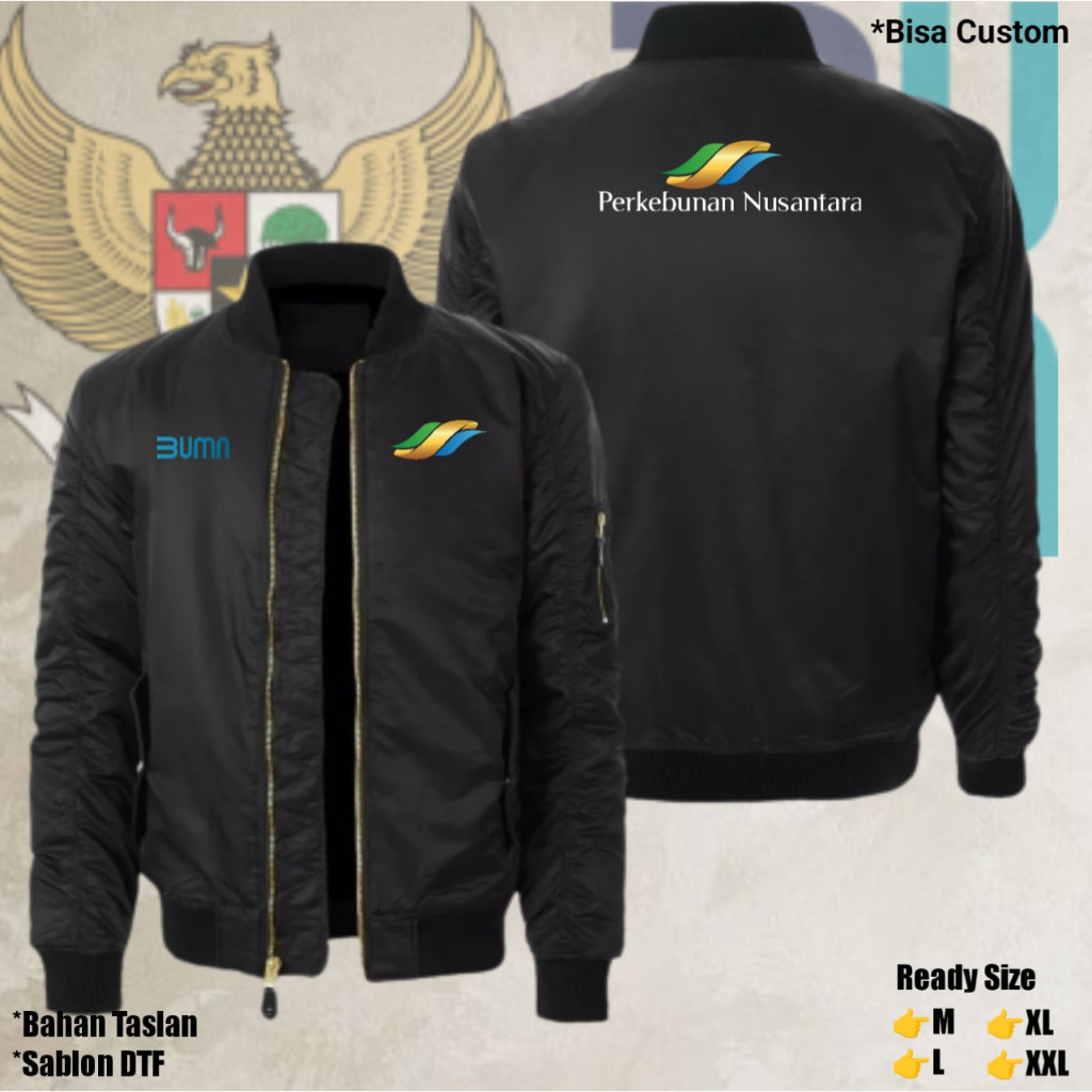 Jaket PERKEBUNAN NUSANTARA BUMN Jaket Bomber