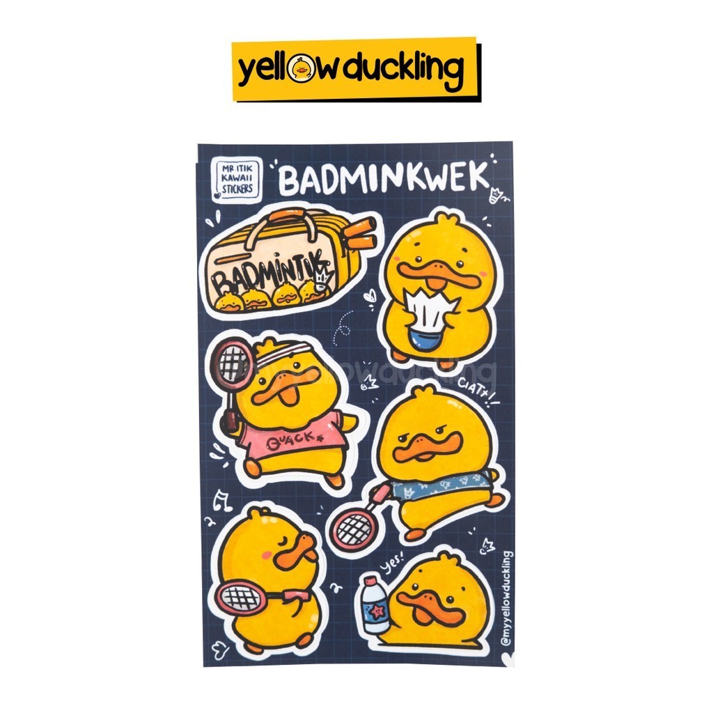 

Sticker - Badminkwek - Myyellowduckling