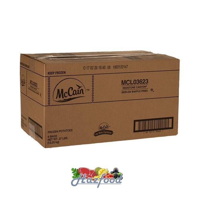 

McCain Fries Potato Criss Cut I Potato Crosstrax Spicy 12 Kg - 6 Pack