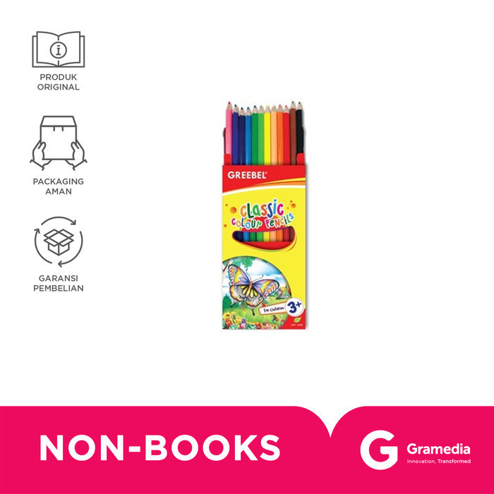 

Gramedia Jambi - GREEBEL 7012 CLASSIC COLOR PENCIL CRD