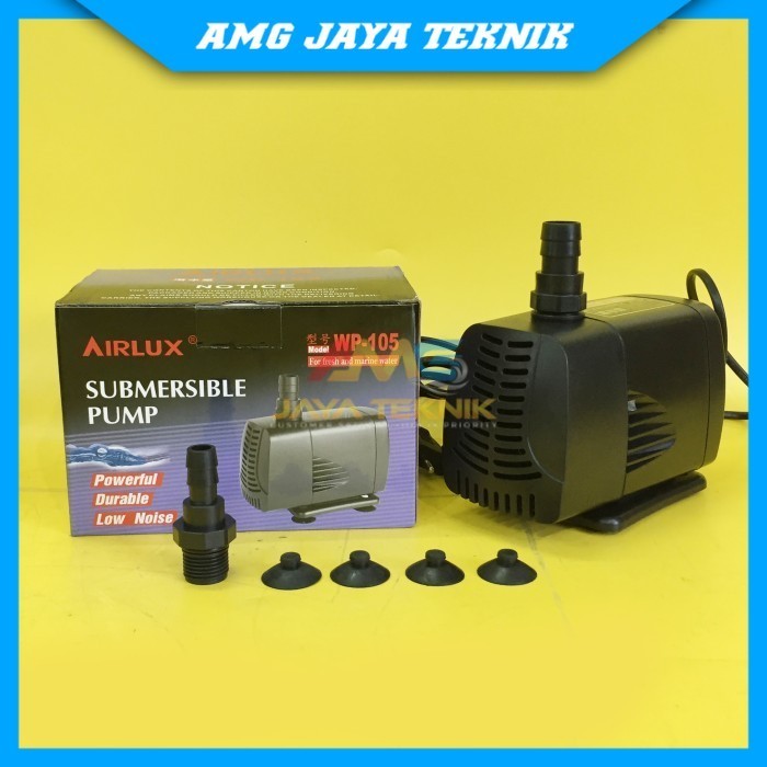 POMPA AKUARIUM KECIL AIRLUX WP105/ AIR PANCUR /60 Watt / 3000liter/jam