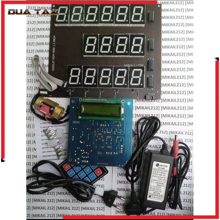 Set CPU Pom Mini Digital Ac Lengkap Adaptor Flow Sensor
