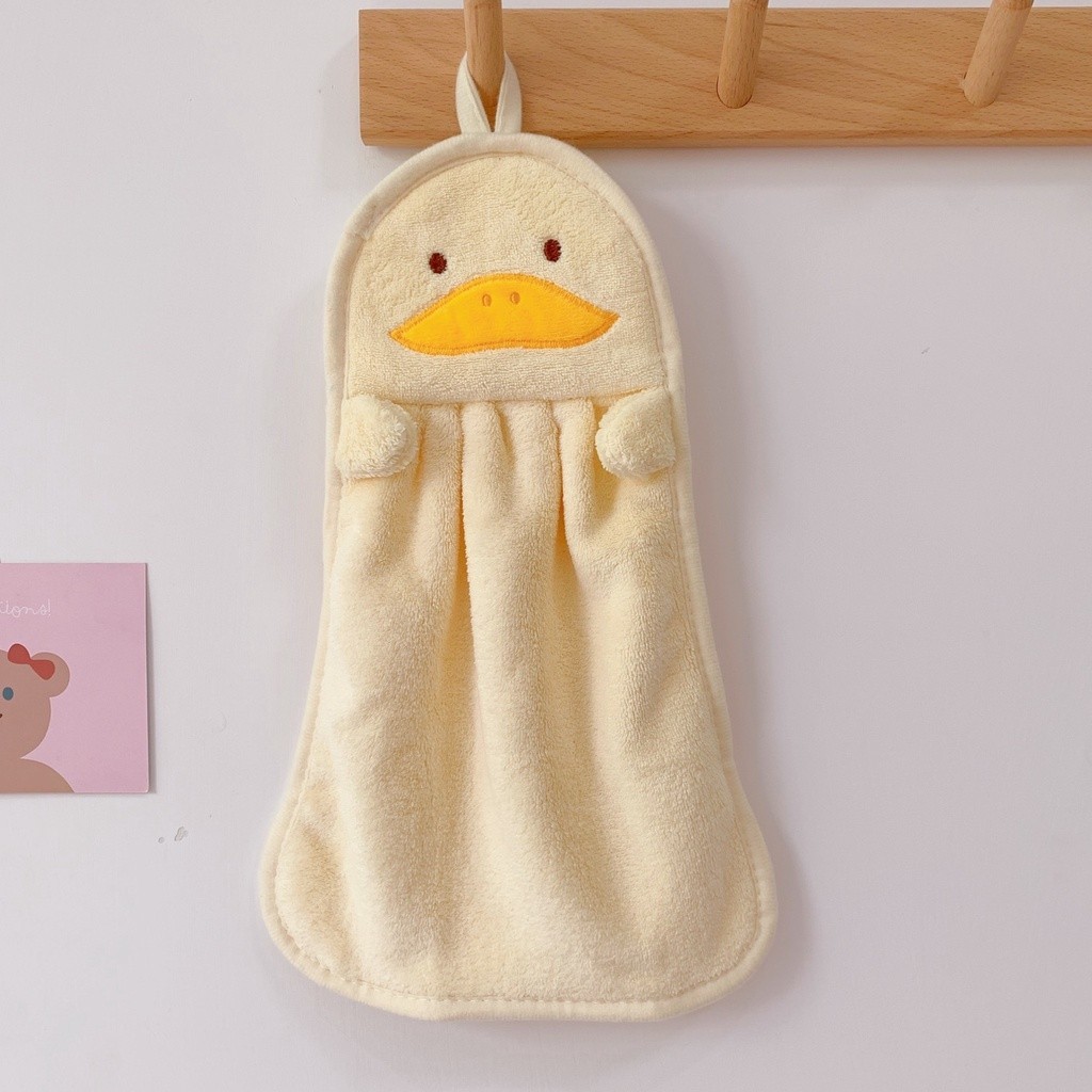 handuk tangan cute model bebek bahan katun barang import harga grosir bisa COD