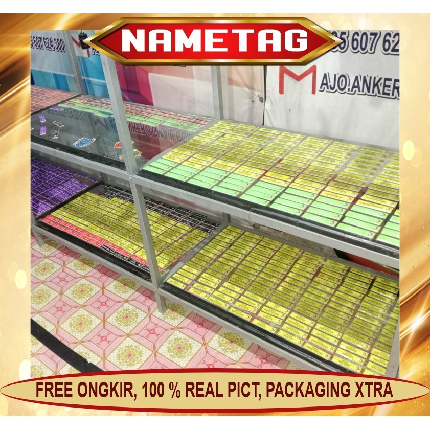 

Name Tag Nama Dada Akrilik Magnet Peniti