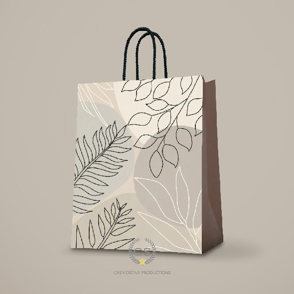 

Andriant Paper bag abstrak daun/tas kertas/tas kado/bungkus kado/goodie bag - 1, M
