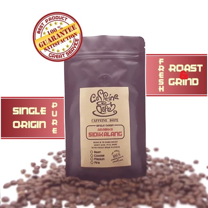 

[Coffee New] Kopi Arabika Sidikalang 100 Gr Single Origin Bean/Biji & Ground/Bubuk - Bean - Biji