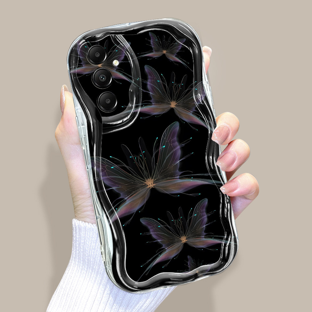 Casing Hp Untuk Compitable With Samsung A05S Phone Case Softcase Soft Kesing Kartun Glow Butterfly P