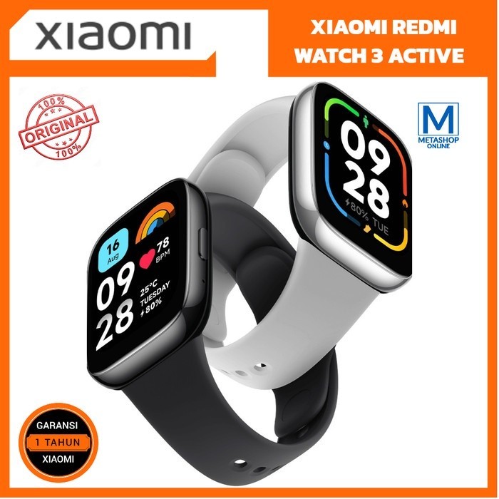 [ PROMO ] XIAOMI REDMI MI Watch 3 Active Smartwatch Jam Tangan Pintar Bluetooth