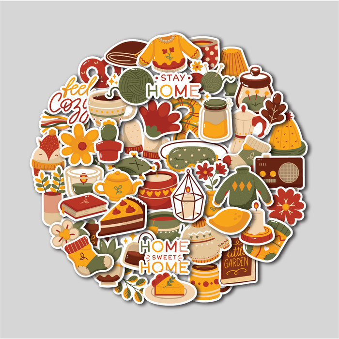 

STICKER PACK WARM AUTUMN | STIKER TUMBLER LAPTOP | STICKER KOPER HELM