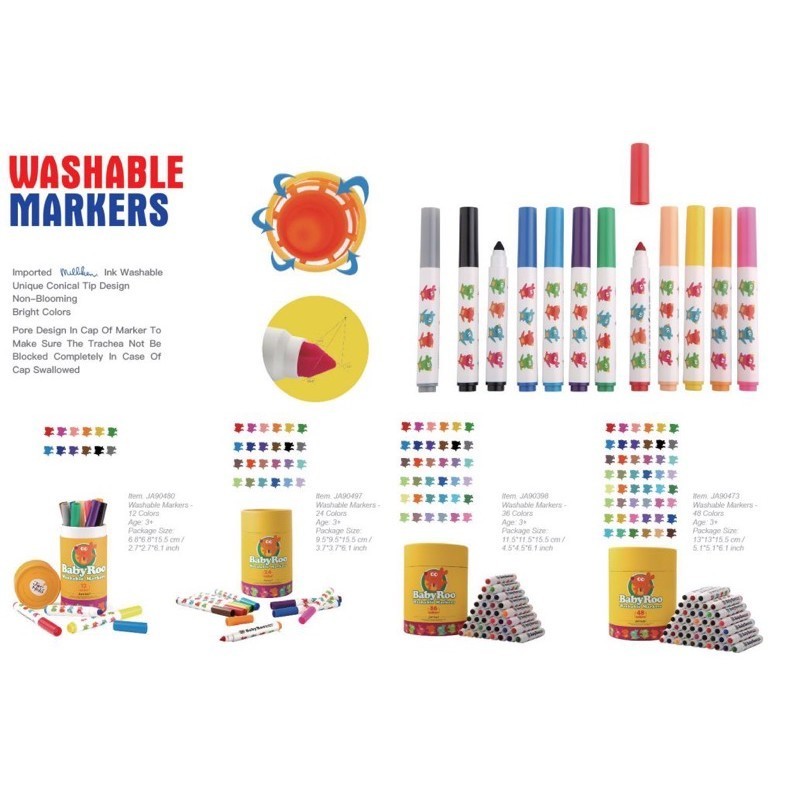 

spidol anak Joan Miro Washable marker bisa dihapus