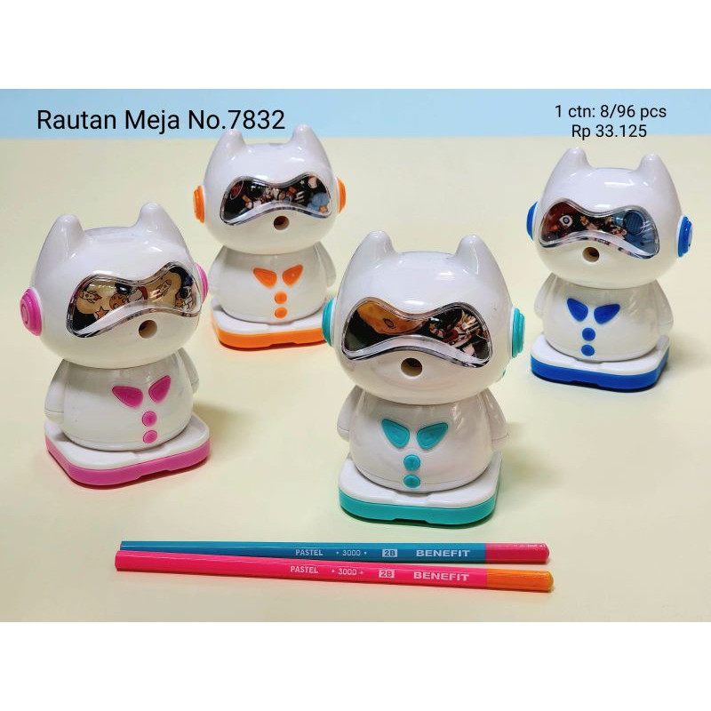 

FYM PENCIL SHARPENER 7832 KARAKTER LUCU - RAURAN SERUTAN MEJA